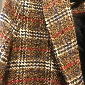 Zara Brown Plaid Coat-XL